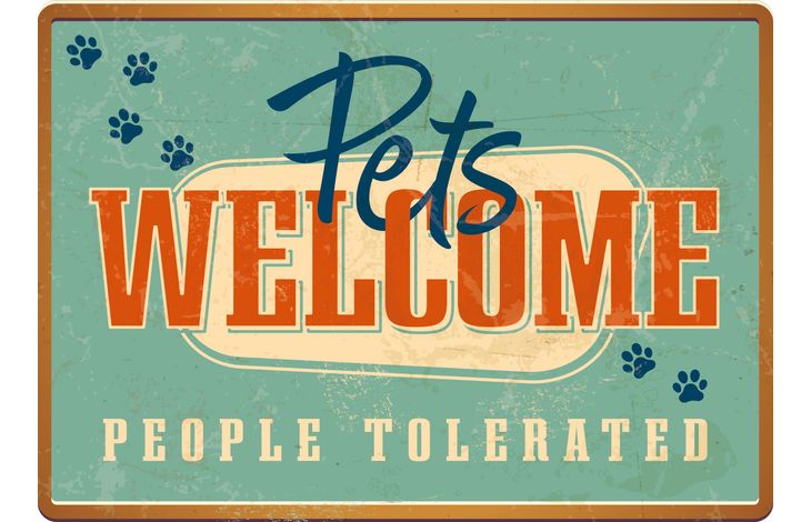 Plenty Gifts Sign Metal Pets Welcome (h)