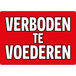 Bord Blik Verboden Te Voederen (h)