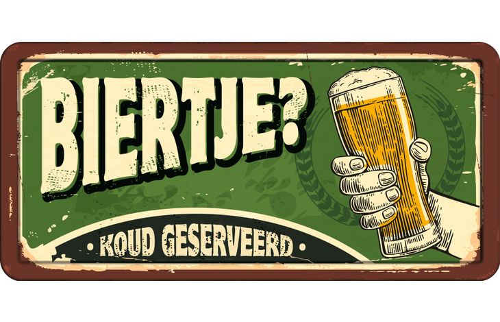 Plenty Gifts Bord Blik HL Biertje