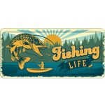 Sign Metal HL Fishing Life