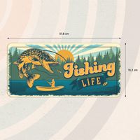 Plenty Gifts Sign Metal HL Fishing Life