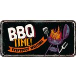 Sign Metal HL BBQ Time
