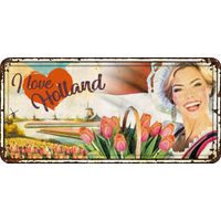 Plenty Gifts Sign Metal HL I Love Holland