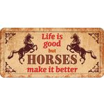 Sign Metal HL Horses