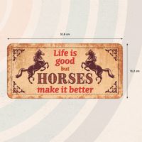 Plenty Gifts Sign Metal HL Horses