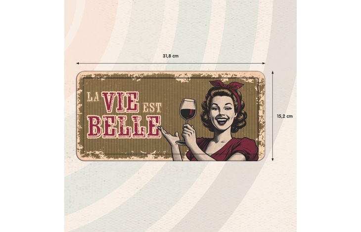 Plenty Gifts Sign Metal HL La Vie Est Belle