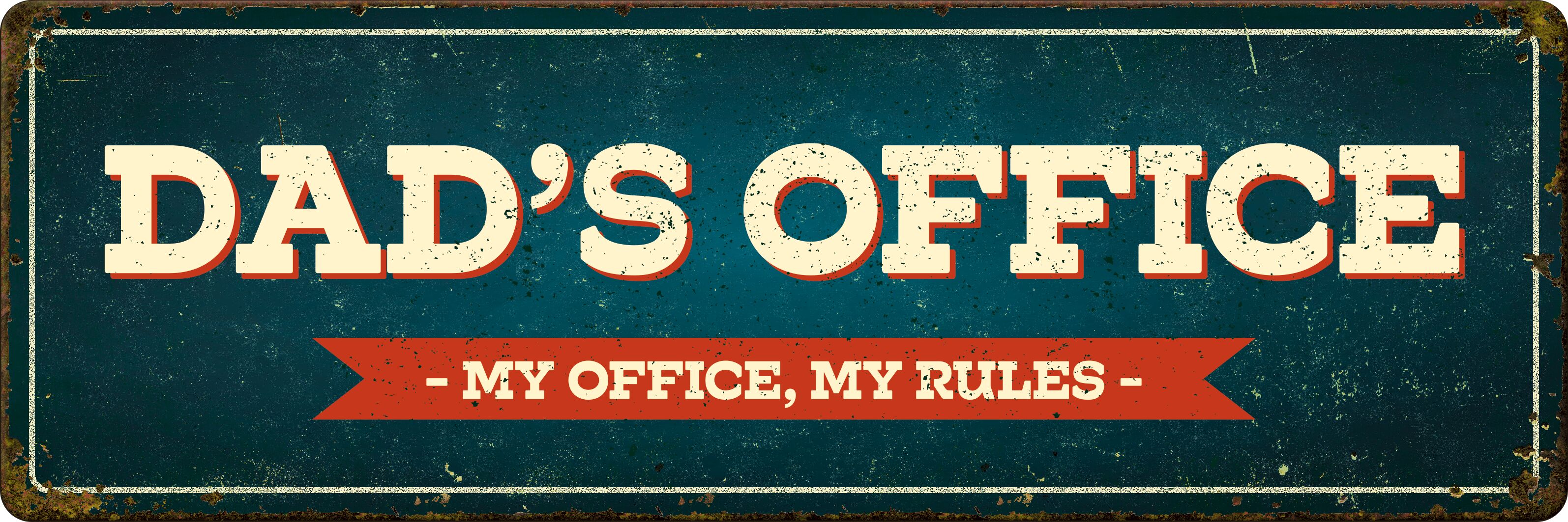 Plenty Gifts Sign Metal HM Dad's Office