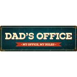 Sign Metal HM Dad's Office