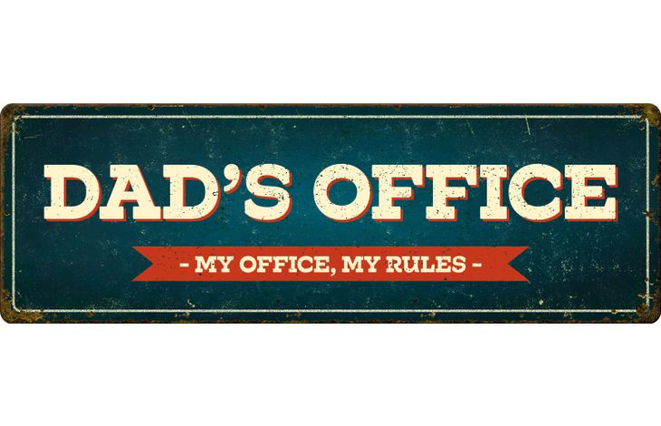 Plenty Gifts Sign Metal HM Dad's Office