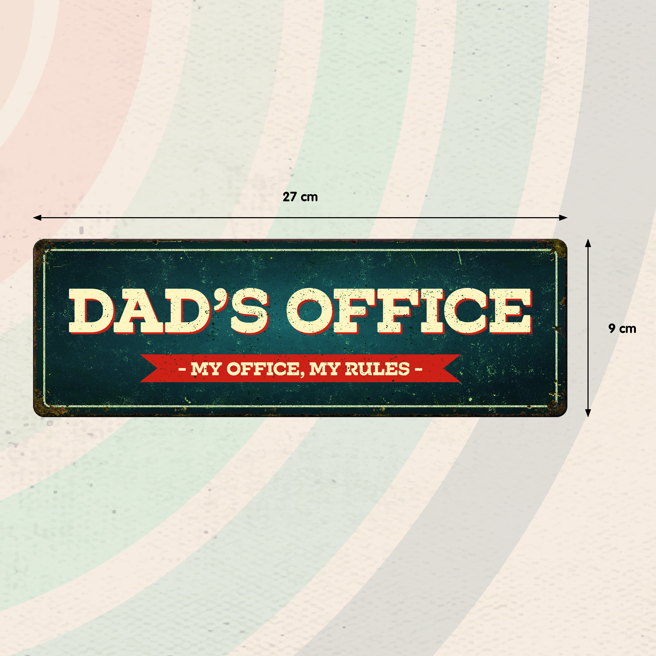 Plenty Gifts Sign Metal HM Dad's Office