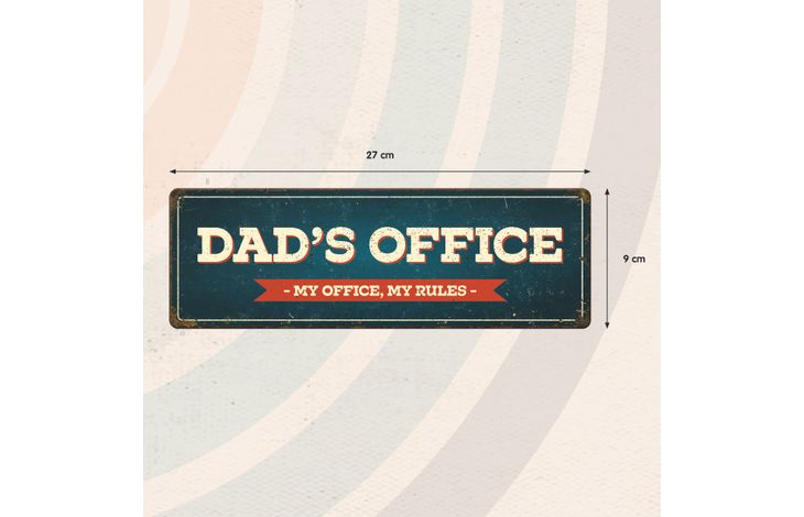 Plenty Gifts Sign Metal HM Dad's Office