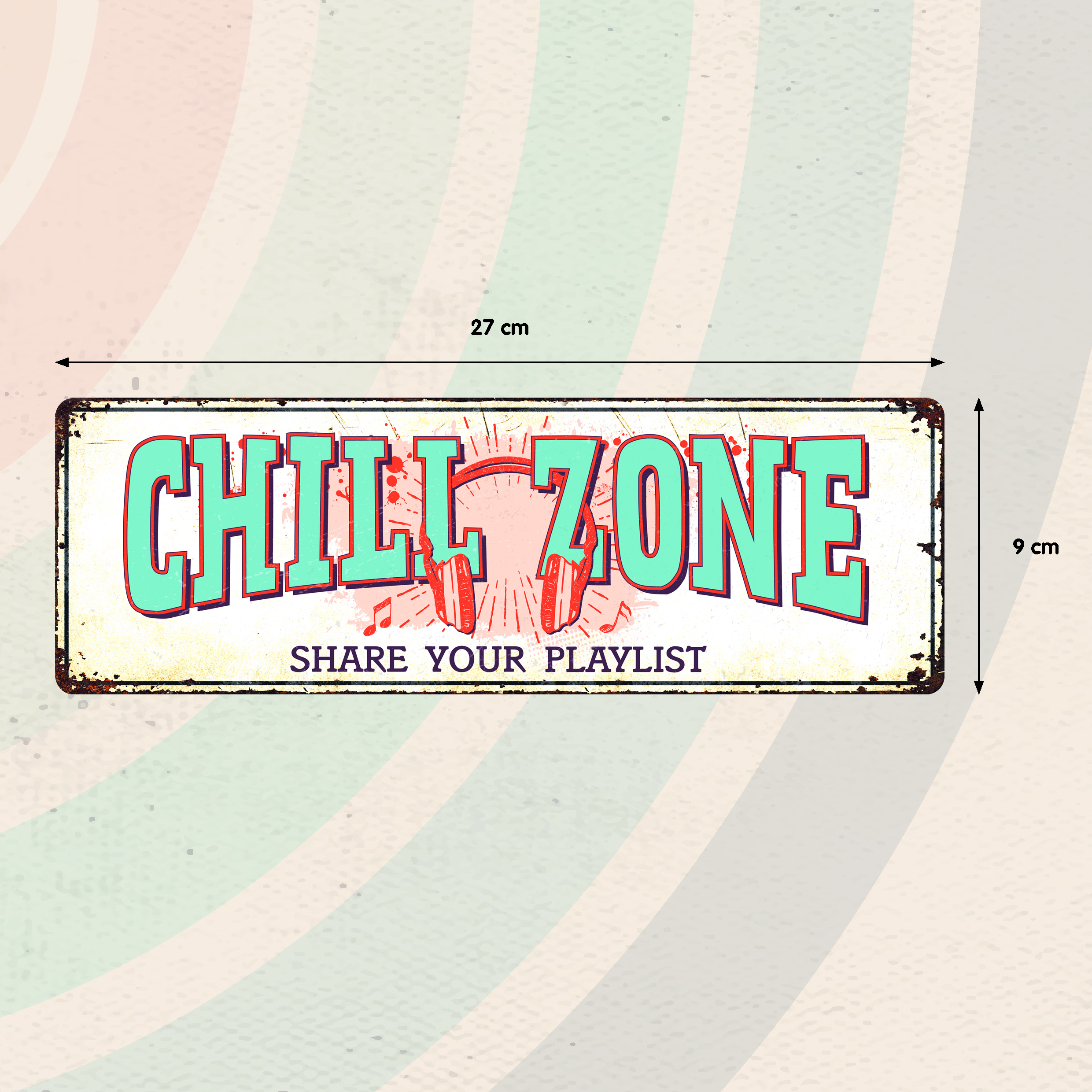 Plenty Gifts Sign Metal HM Chill Zone