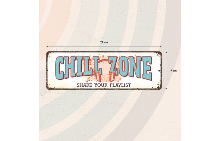 Plenty Gifts Sign Metal HM Chill Zone