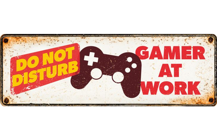 Plenty Gifts Sign Metal HM Gamer At Work