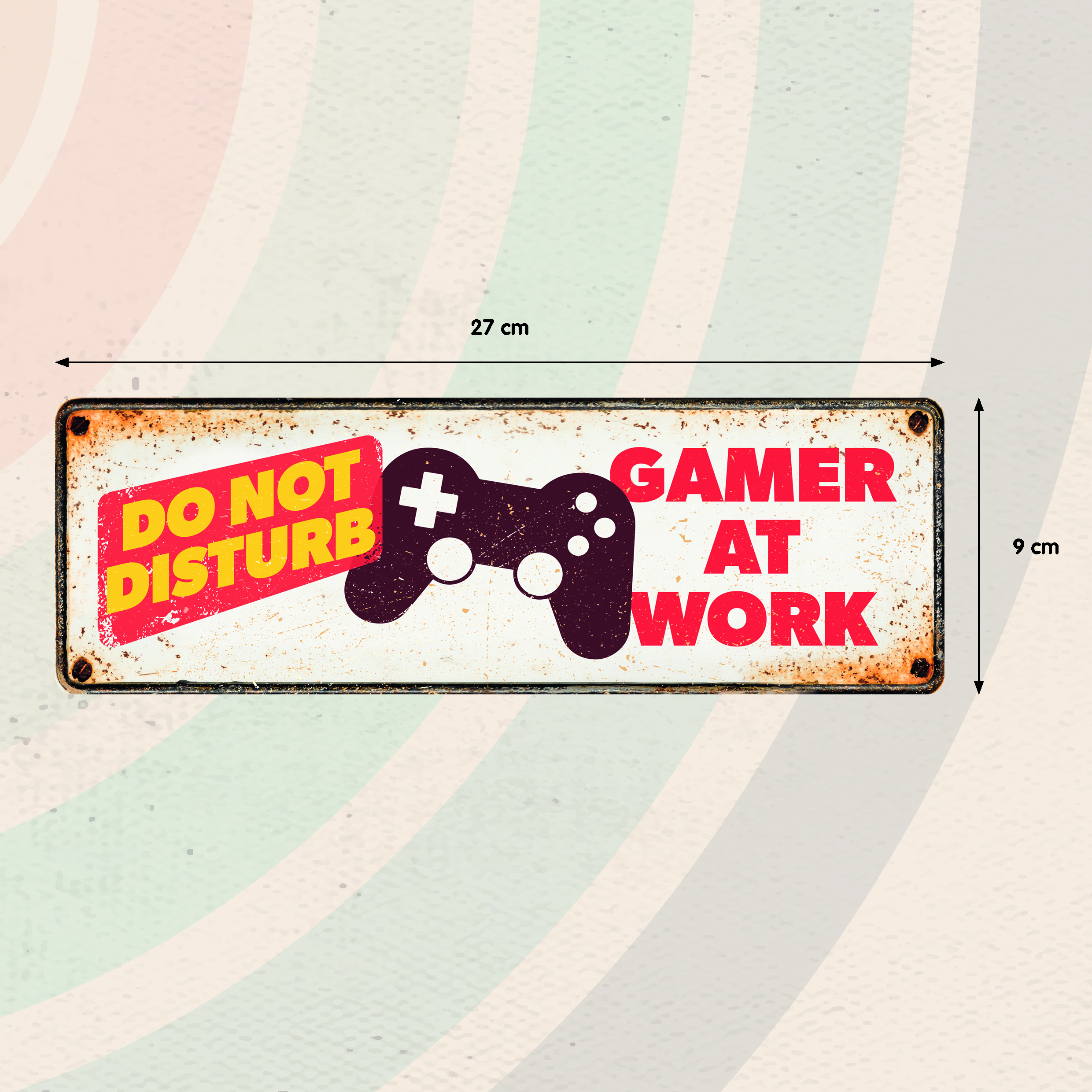 Plenty Gifts Sign Metal HM Gamer At Work