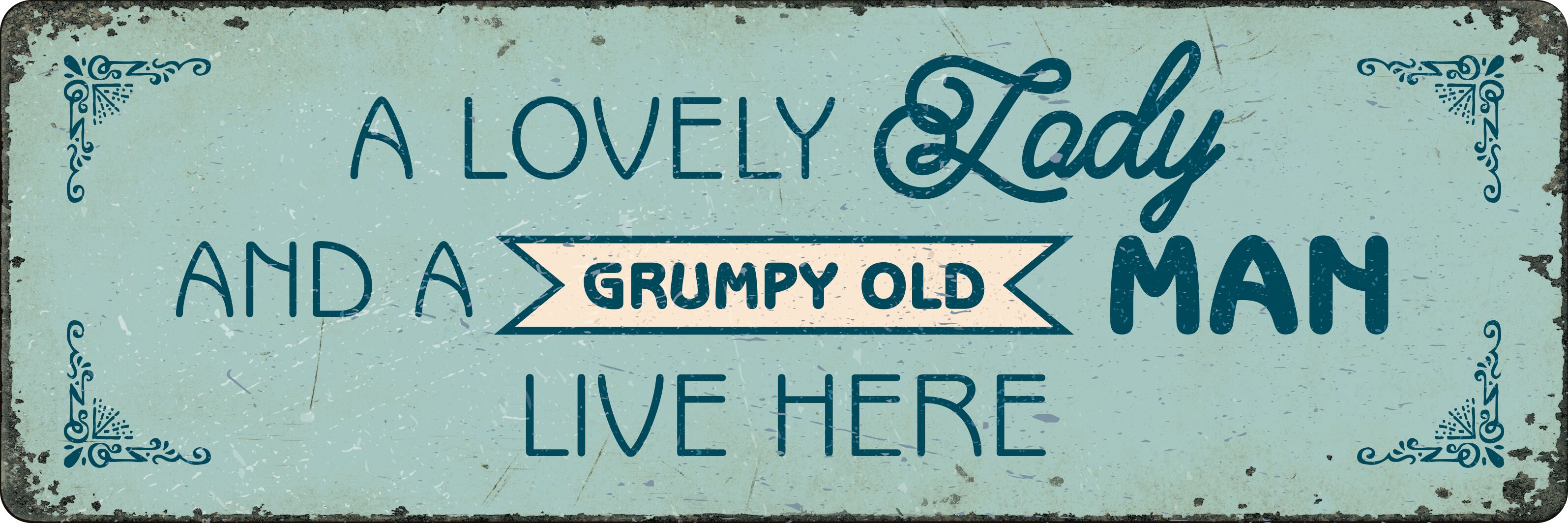 Plenty Gifts Sign Metal HM Lovely Lady