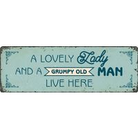 Plenty Gifts Sign Metal HM Lovely Lady