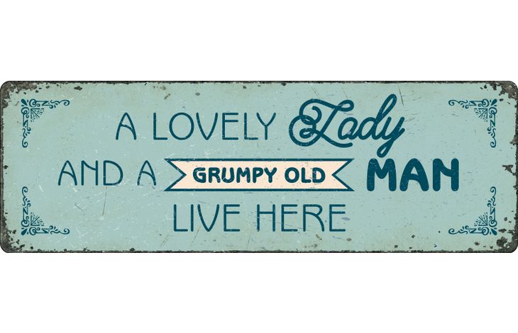 Plenty Gifts Sign Metal HM Lovely Lady