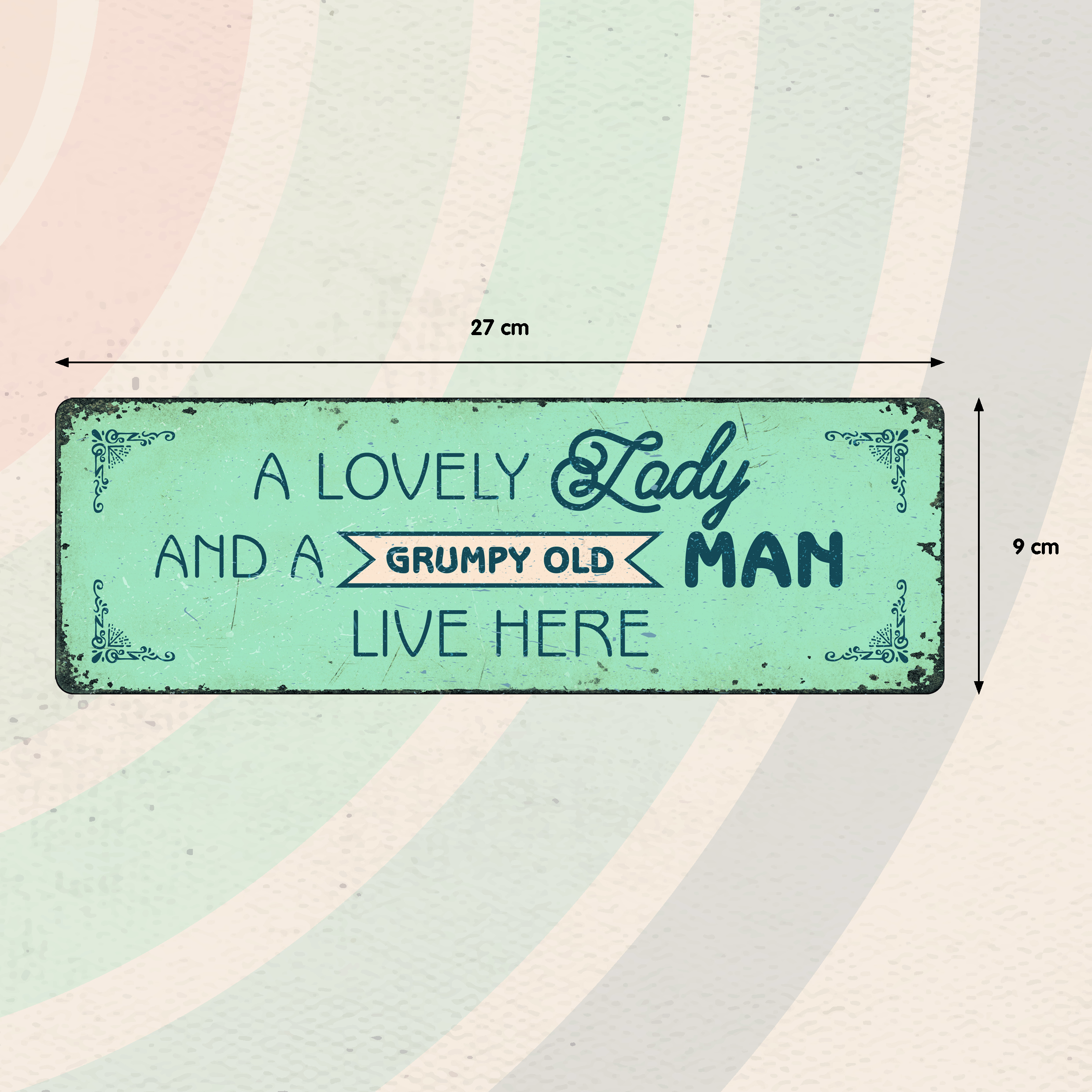 Plenty Gifts Sign Metal HM Lovely Lady