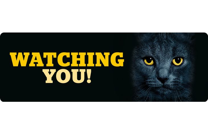 Plenty Gifts Sign Metal HM Watching You