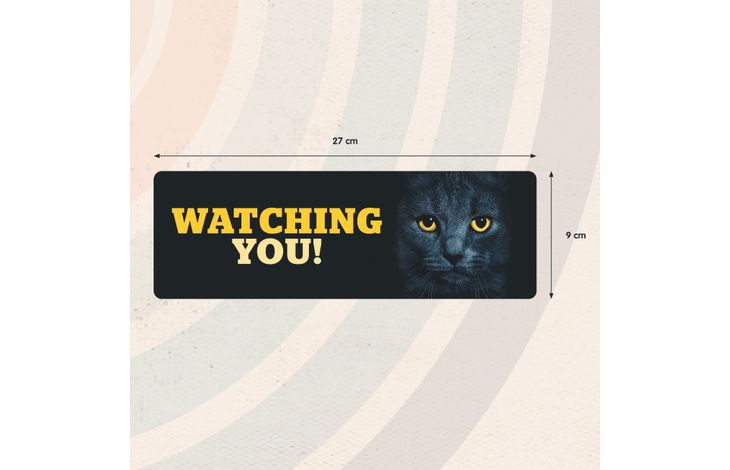 Plenty Gifts Sign Metal HM Watching You