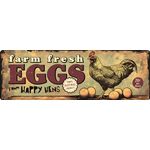 Sign Metal HM Farm Fresh Eggs