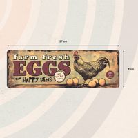 Plenty Gifts Sign Metal HM Farm Fresh Eggs