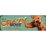 Sign Metal HM Crazy Boss