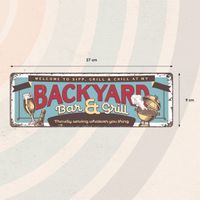 Plenty Gifts Sign Metal HM Backyard Bar & Grill