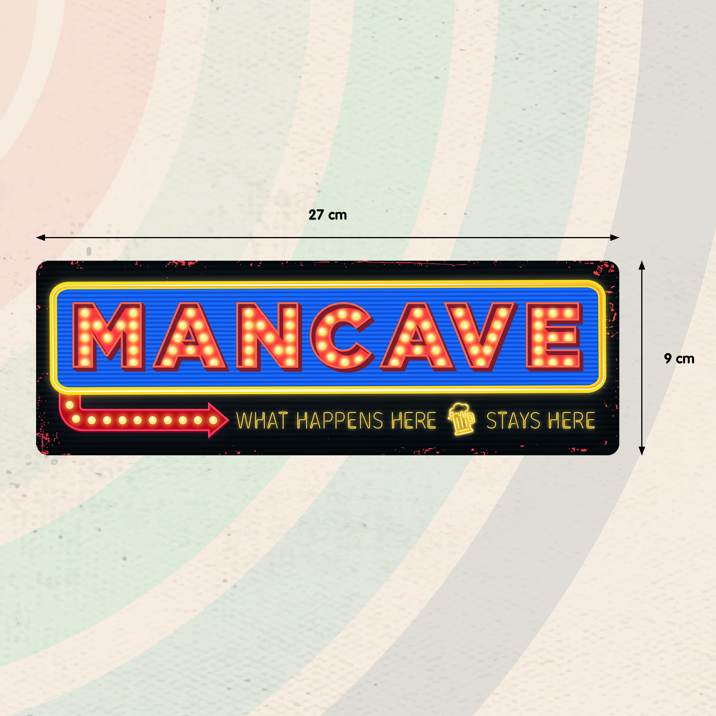 Plenty Gifts Sign Metal HM Man Cave