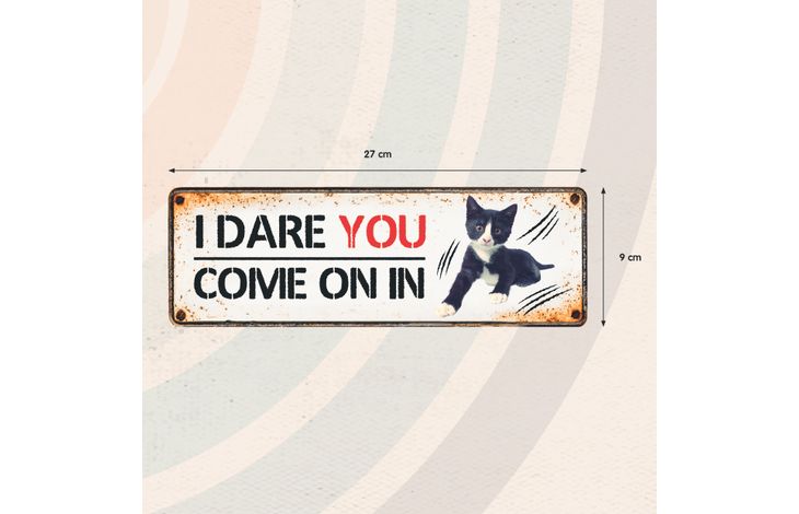 Plenty Gifts Sign Metal HM I Dare You