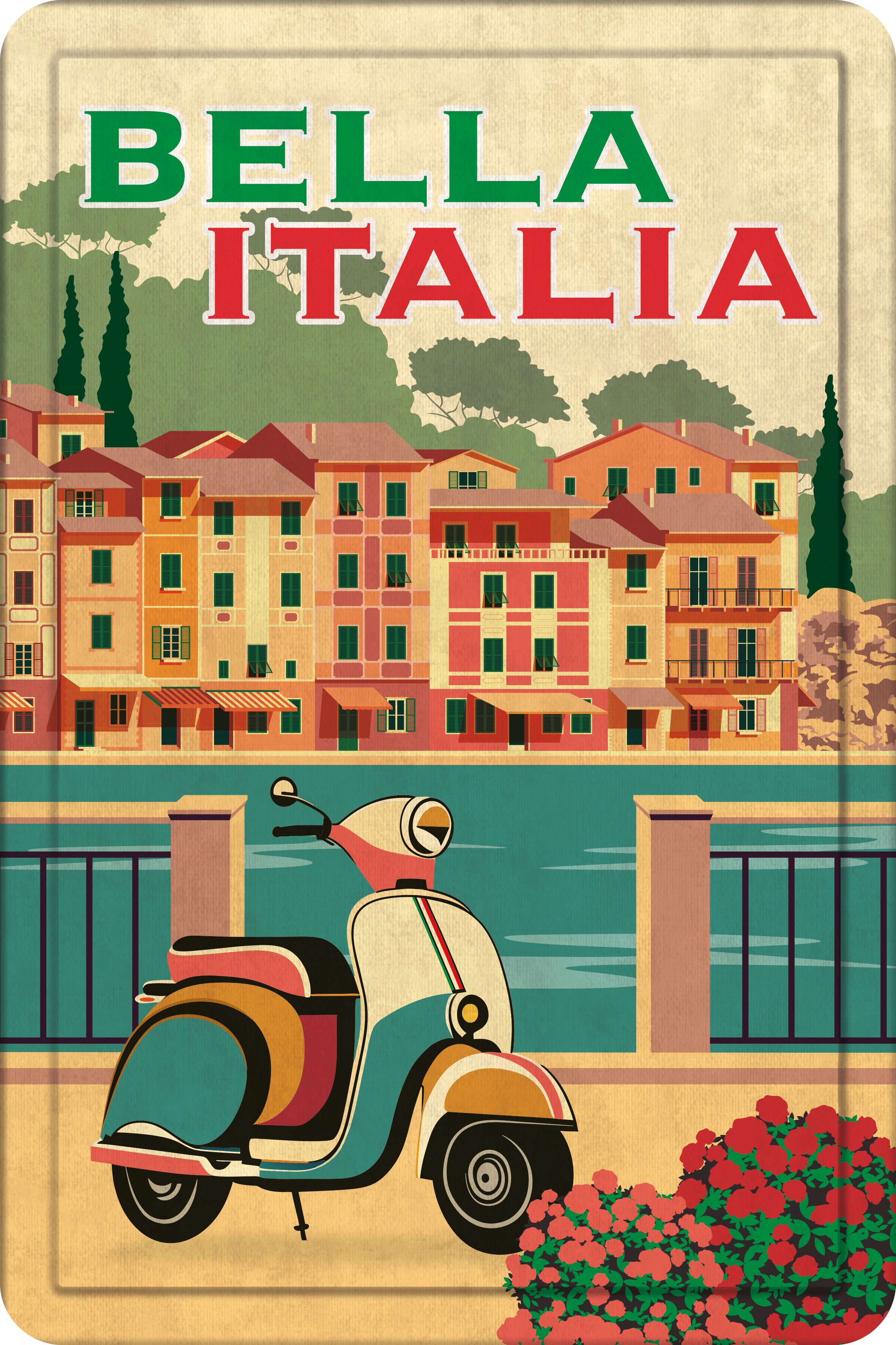 Plenty Gifts Sign Metal A4 Bella Italia (v)