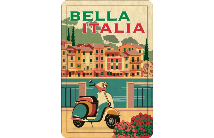Plenty Gifts Sign Metal A4 Bella Italia (v)