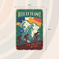 Plenty Gifts Sign Metal A4 Tour De France (v)