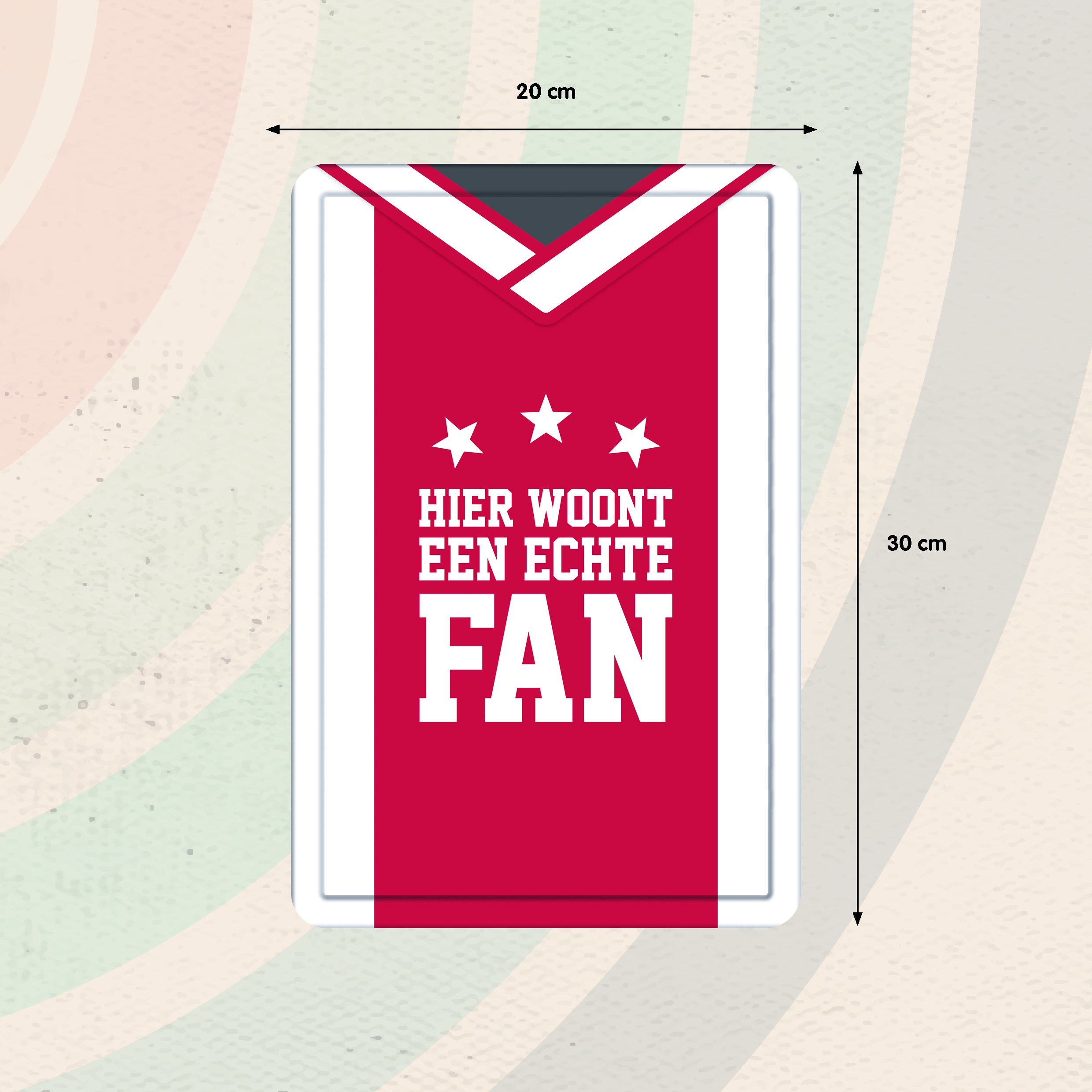 Plenty Gifts Bord Blik A4 020 Fan (v)