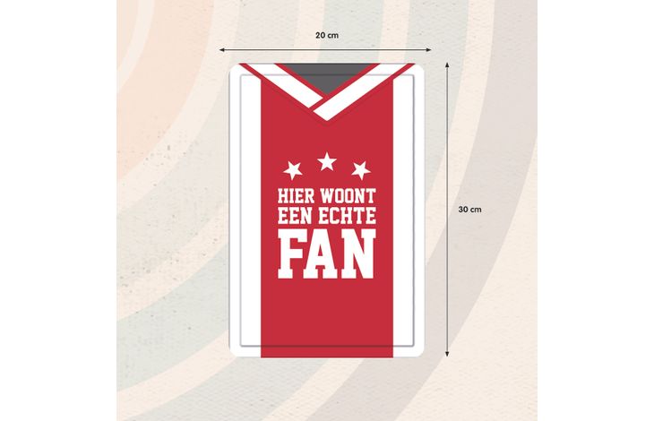 Plenty Gifts Bord Blik A4 020 Fan (v)