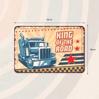 Plenty Gifts Sign Metal A4 King Of The Road (h)