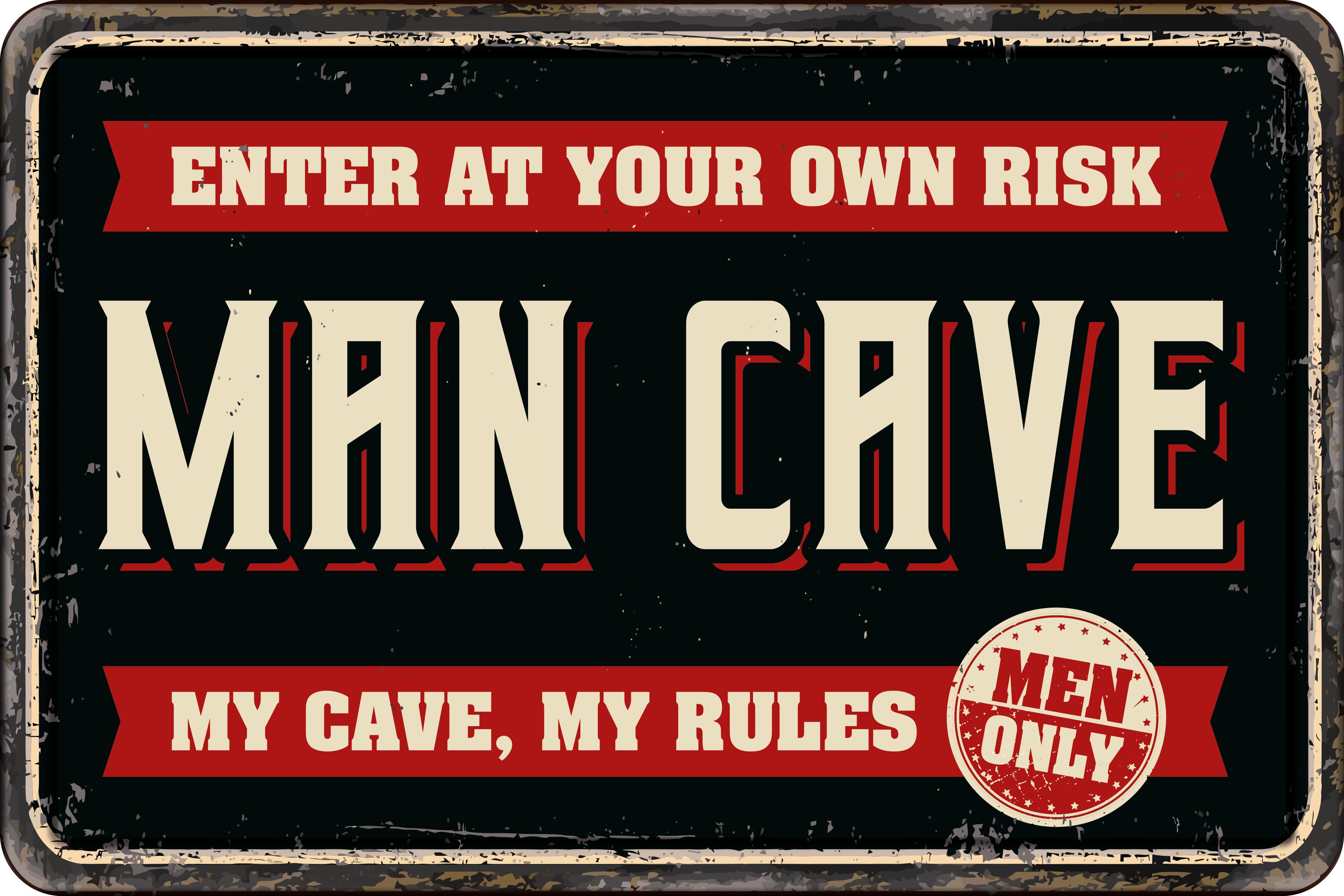 Plenty Gifts Sign Metal A4 Man Cave (h)