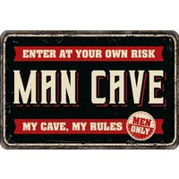 Plenty Gifts Sign Metal A4 Man Cave (h)