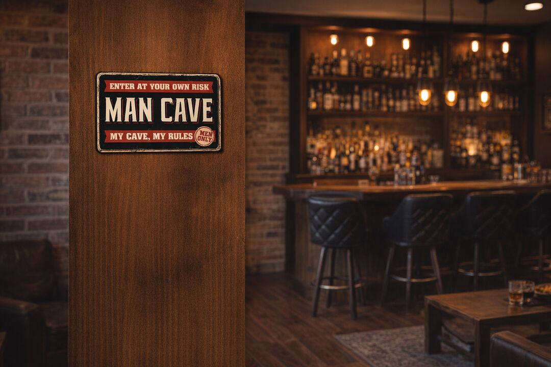 Plenty Gifts Bord blik A4 Man Cave (h)