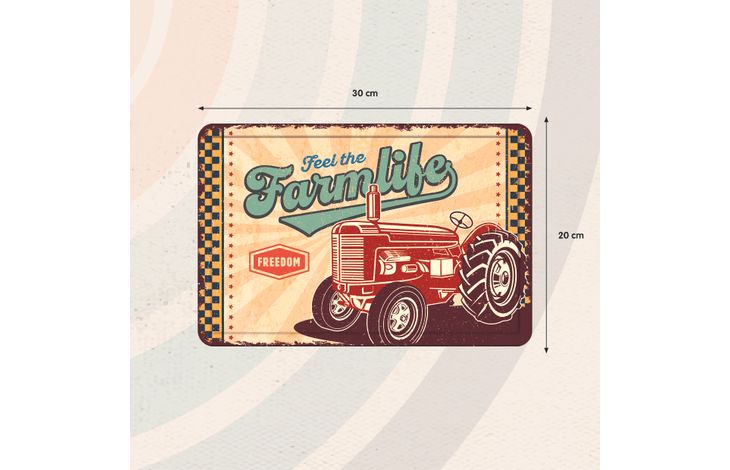 Plenty Gifts Sign Metal A4 Farmlife (h)