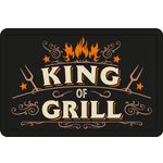 Sign Metal A4 King Of Grill (h)