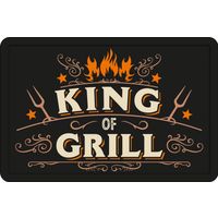 Plenty Gifts Sign Metal A4 King Of Grill (h)