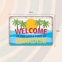 Plenty Gifts Sign Metal A4 Piece Of Paradise (h)