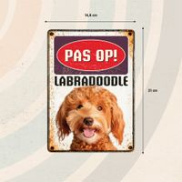 Plenty Gifts Bord Blik Labradoodle (v)