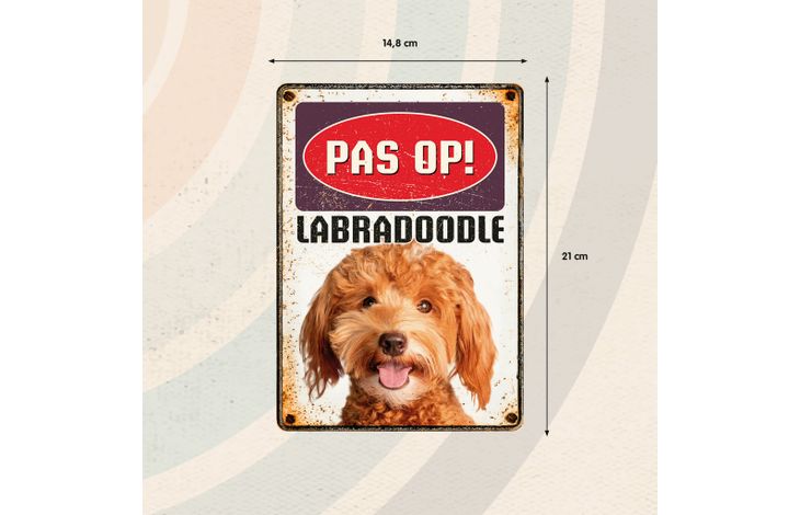 Plenty Gifts Bord Blik Labradoodle (v)