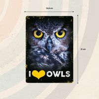 Plenty Gifts Bord blik I Love Owls (v)