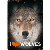 Plenty Gifts Bord blik I Love Wolves (v)