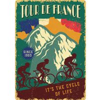 Plenty Gifts Sign Metal Tour de France (v)