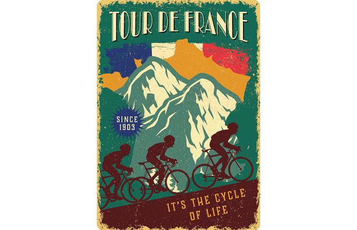 Plenty Gifts Sign Metal Tour de France (v)